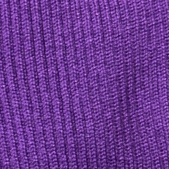 Women Purple Ribbed Turtleneck Sweater Size: M - Picture 5 of 5